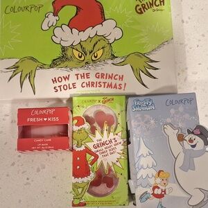 ColourPop Holiday Makeup Collection with Grinch and Frosty